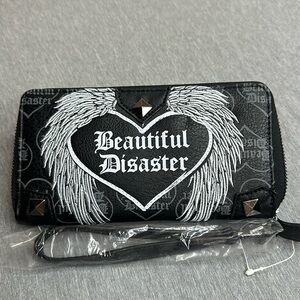 Beautiful Disaster Angel Wallet, NOT AVAILABLE ONLINE